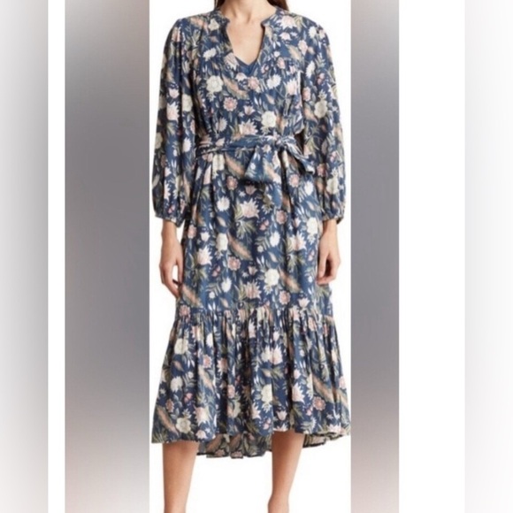 dra Los Angeles Dresses & Skirts - Anthropologie dRA Los Angeles Floral Boho Midi Dress Medium Cottagecore Prairie